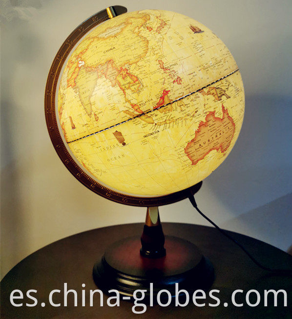 vintage globe on stand